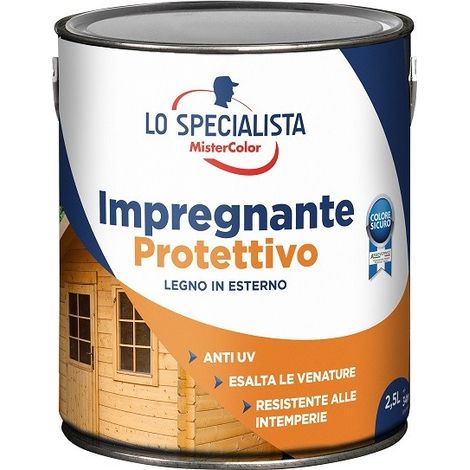 Impregnante a solvente incolore per legno Lt2,5