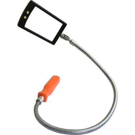 Miroir d'inspection flexible et télescopique à LED en acier inoxydable, rotation à 360 degrés pour une meilleure visibilité, idéal pour Noël, un anniversaire ou la fête des pères. (1/5)