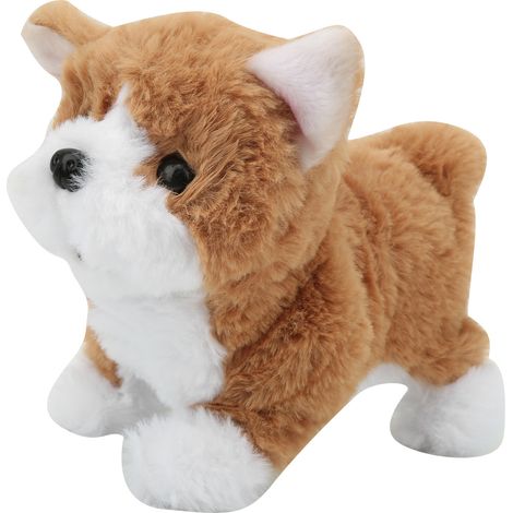 Jouet en peluche électrique mignon en forme de chien, très réaliste, jouet pour enfants, décoration 2 (1/5)