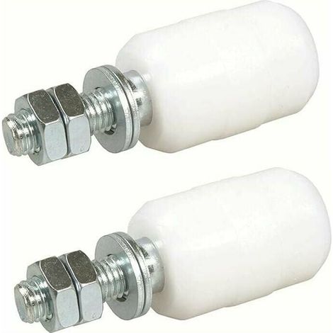 Roulette De Guidage - Acier Galvanisé Et Nylon - 40 X 60 Mm - Pour Porte Coulissante Ou Portail - Lot De 2 (1/5)