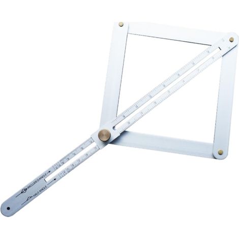Ensemble De Règles Dangle Rapporteur Outil De Mesure Pour La Construction Alliage Daluminium Argenté (1/4)