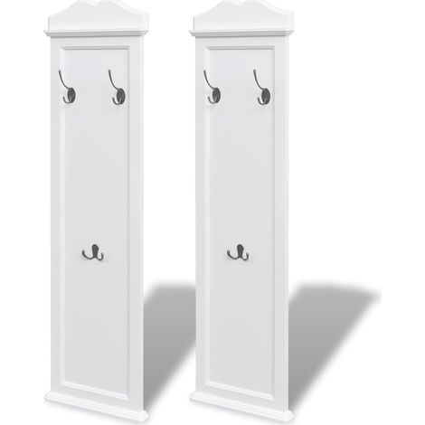 Maison Exclusive - Portemanteaux 2 pcs Blanc (1/5)