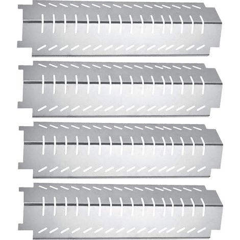 94011 Heating Plate for Campingaz, CCLIFE, Landmann, Stainless Steel 38.1 x 10.63 CM Replacement Part for Gas Grill Heat Shield for Charbroil, Grill-Master, CBHP4 (4-Pack) (1/4)