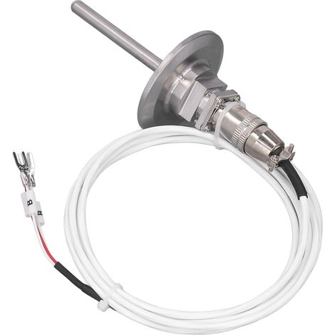 PT100-Schnellverbinder, 6 mm Durchmesser, 60 mm Länge, Luftfahrtstecker, 2 m verzinktes Eisenkabel mit abnehmbarem Stecker, wasserdichter Edelstahl-Temperatursensor mit Schnellverschluss (1/5)