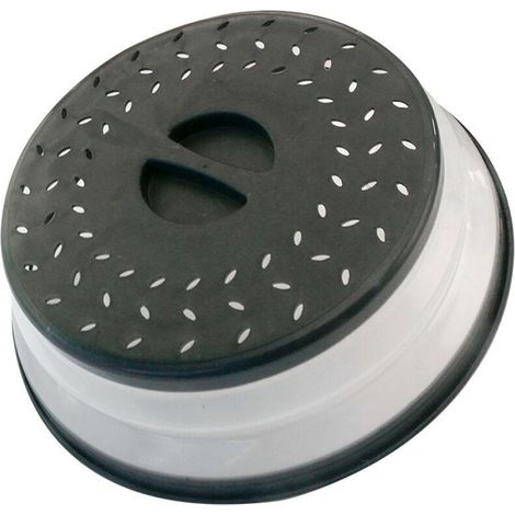 Cloche Micro Ondes-sans BPA-Couvercle Micro-Ondes 3en1-Cloche pour Micro Onde Retractable Anti Vapeur et Fonction Passoire-Accessoire Lave (1/4)