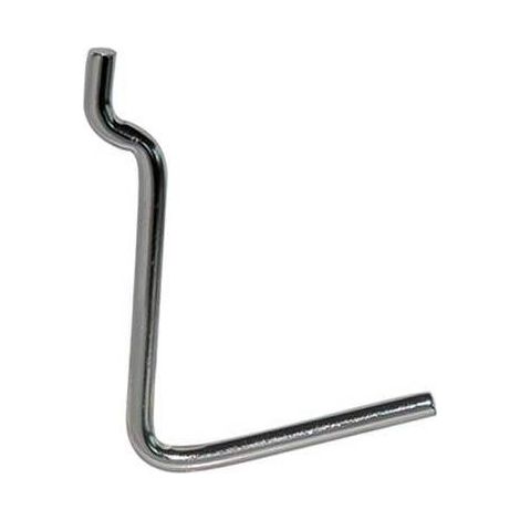 Gancio per pannello forato tipo n.6 38x53 mm conf. da 200 pz