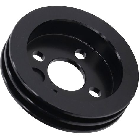 2-Rillen-Riemenscheibe aus Aluminiumlegierung für Motorwelle mit fester Bohrung und Nabenbefestigung, Seilwindenrad 5407‑0016‑0001 48 mm (1/5)