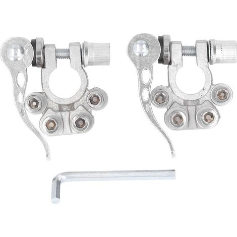 Connectors of terminals of battery of car copper, dequick connection universal for caravan camping-car trailer truck (1/5)