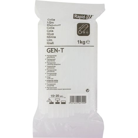 Colla in bastoncino multiuso ø 12 mm trasparente 1 kg - Rapid
