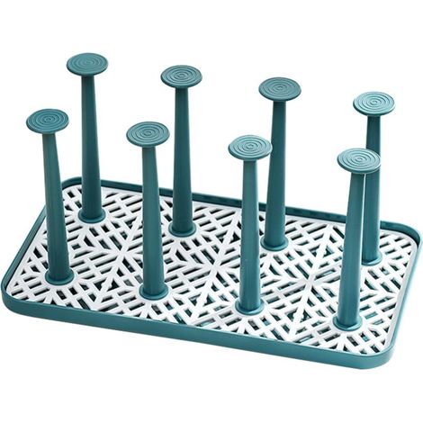 Égouttoir à vaisselle, porte-tasses, égouttoir à mugs : plateau de séchage pour verres, porte-verres à vin, étagère d'égouttage-AquaForge (1/5)