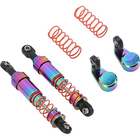Ensemble de Voiture RC en Alliage d'aluminium de 95 Mm avec Décalage – Amortisseur d' Haute Performance pour échelles /10 et /8, Truggies et Rock Crawlers – Finition Galvanisée Vibrante (1/5)