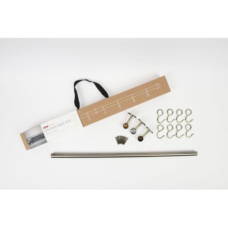 Rothley Easy-Fit Kitchen Utensil Rail Kit Antique Brass 60cm (1/4)