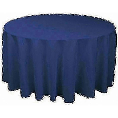 Nappe ronde unie pour mariage, nappe en polyester résistant (1/5)