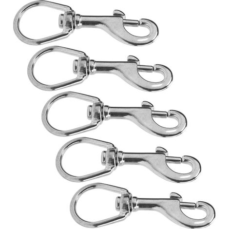 Crochet de Plongée Double Extrémité L100MM en Acier Inoxydable avec Clip Ressort (1/5)