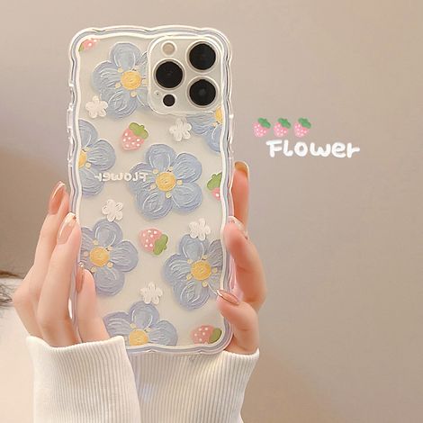 Coque Transparente Rétro Fleurs Peinture à l'Huile Estivale pour iPhone 14 13 11 12 Pro Max XR XS Max 7 8 Plus, Housse Mignonne Téléphone Portable (1/4)