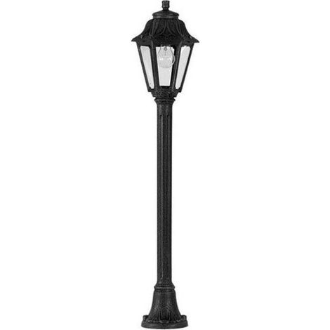 Lampioncino LED Mizar/Anna Nero 110cm E27 a Filamento 6W 4000K IP55 - Fumagalli