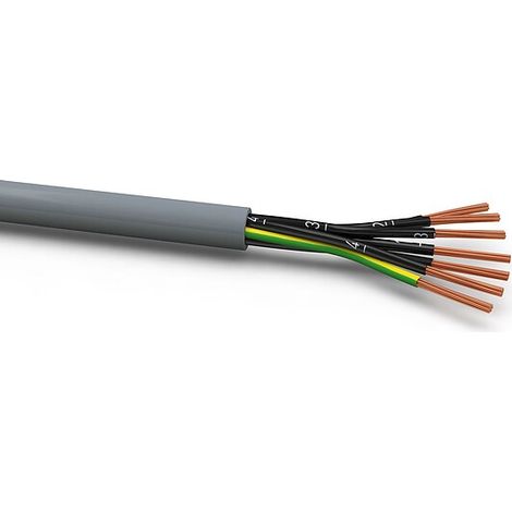 XBK PVC-Steuerleitung Globalflex-JZ, 5 x 1,5 mm² - grau - Rolle je 50 m