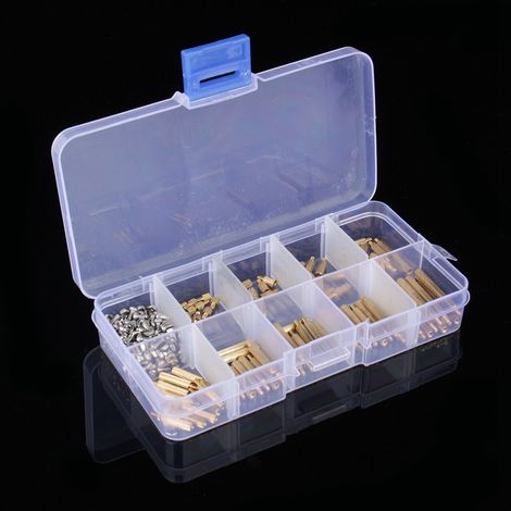 Assortiment de 270 vis et écrous d'entretoise en laiton M2 mâle/femelle pour circuits imprimés (1/5)