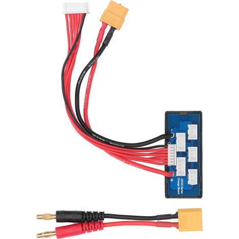 Carte de charge parallèle XT60 Banane Adaptateur d'extension de chargeur d'équilibrage de batterie 2S/3S (1/5)