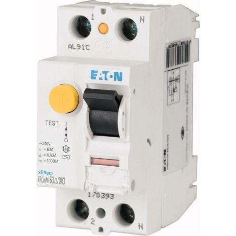 Interrupteur différentiel FRCmM 300mA 2P Type AC 40A 000170404 EATON FRCMM 40/2/03