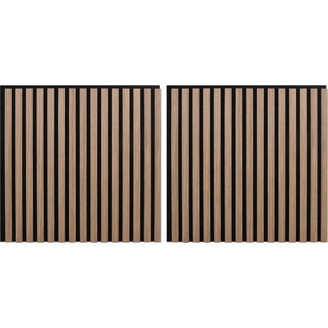 Wandpaneele 2 pcs Braun 60,5 x 60 cm vidaXL