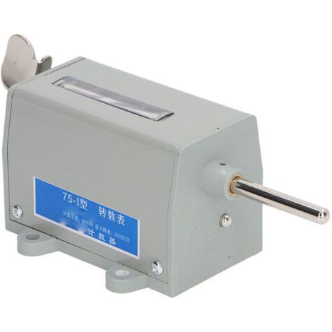 BUNTHAUS PA Compteur Mécanique 5 Chiffres 350 Tr/min Réinitialisation Manuelle pour Machines Textiles 220 Volts (1/4)