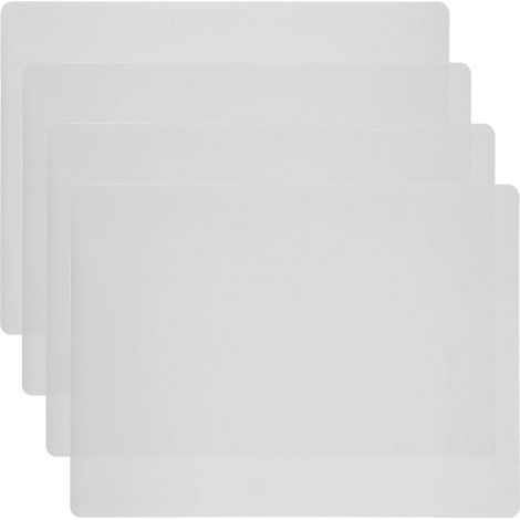 Lot de 4 sets de table en silicone anti-brûlure pour comptoir et table de cuisine (1/2)