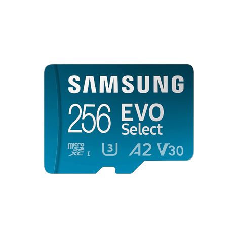 Samsung EVO Select (2024) microSD-Karte 256GB, 160 MB/s + Adapter