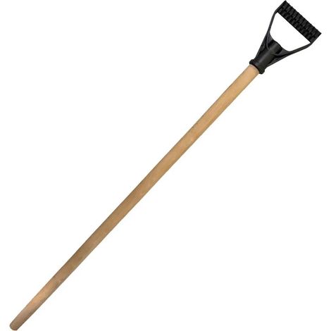 Manche en bois avec poignée en D, manche de rechange pour pelle à neige, manche de bêche, pelle à neige Ø 27-32 mm (1/3)