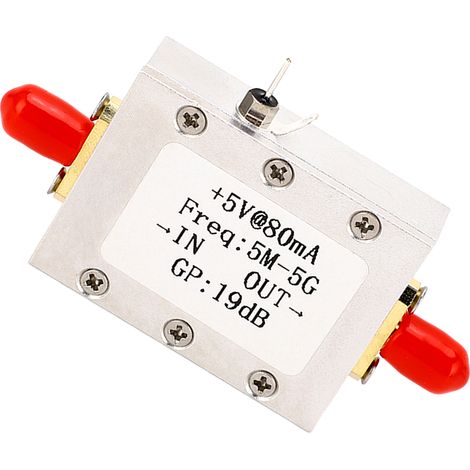 Module amplificateur de signal RF haut débit, gain 19dB, linéarité élevée, 5M-5G, amplificateur pour industrie, alimentation 5V. (1/5)