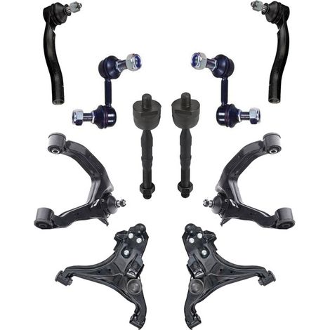 KIT BRACCIO OSCILLANTE 10 PEZZI COMPATIBILE CON MITSUBISHI PAJERO IV (V8W, V9W) 3.2 DI / Kit Sospensione Completo OE/OEM / Bracci Oscillanti + Testine Sterzo / Sostituzione Diretta OEM