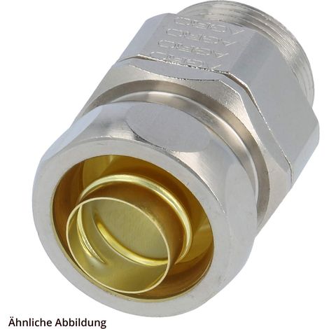 FLEXA USDR-M Metallverschraubung gerade Gewinde M16x1,5 für Schlauch-Außendurchmesser 14,0mm für Schlauch-Innendurchmesser 10,0mm - 1 Stück (1/3)