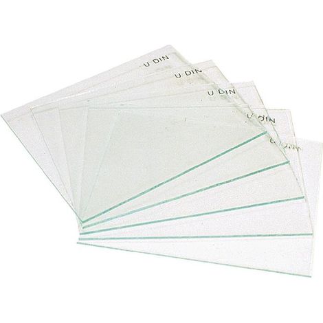 Verre de rechange verre, incolore pour masque de soudage (Par 100) (1/2)