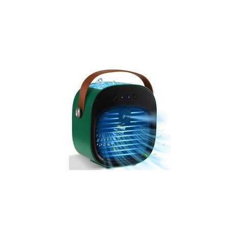 Climatiseurs portables, mini climatiseur rechargeable 5 200 mAh, durée 5 à 10 heures, refroidisseur d'air personnel avec 3 vitesses, petit climatiseur de bureau pour chambre à coucher, bureau, extérie (1/5)