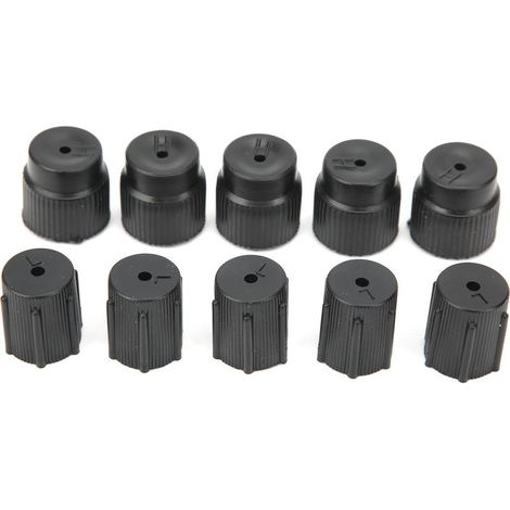10 pièces bouchon de Service de climatisation universel A/C réparation réfrigérant Port de charge couverture Auto accessoire (1/5)