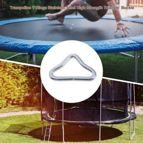 Trampolinzubehör: Dreieckige Trampolin-V-Ringschlaufe – 10 Stück (1/5)