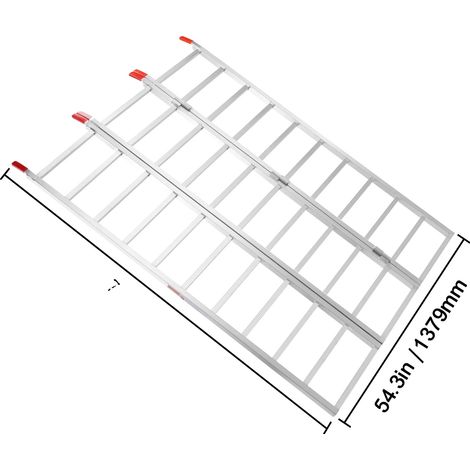 Rampes de chargement robustes, design antidérapant, sangles de sécurité réglables (1/2)