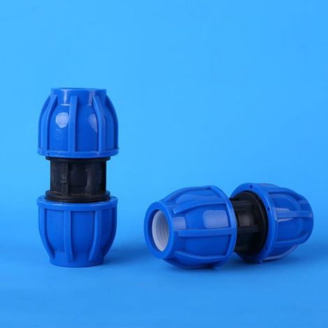 Connecteur Droit - 32 mm À 32 mm - Plastique PE - Pour Tuyauterie Eau - Lot De 4 (1/4)