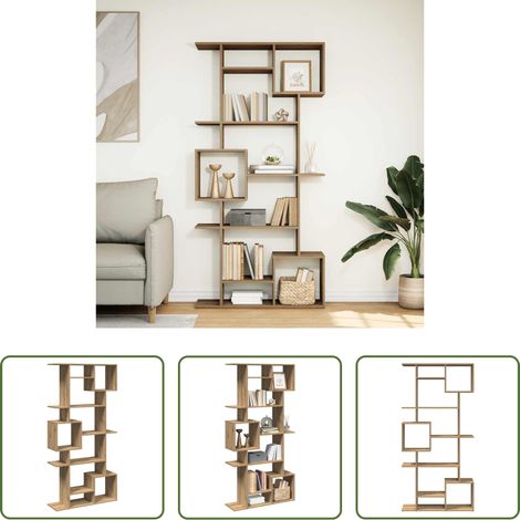 Bücherregal Holz - Bücherregal Artisan-Eiche 92x29x188 cm Holzwerkstoff (1/5)