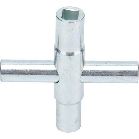 Llave de grifo de 4 vías 4 en 1, herramienta cruzada para grifo de agua, llave manual para baño (1/5)