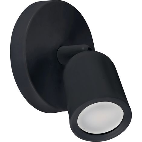 Applique nera IP20 orientabile bogna GU10 20W Ideus 03982 (1/2)