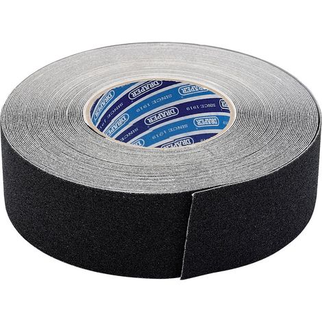 Draper 66234 Non-Slip Adhesive Tape, 18 Meters x 50 Millimeters, Black