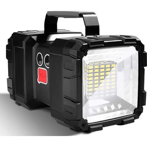 Ultra-powerful LED flashlight, 7 modes, 10,000 mAh, rechargeable, ideal for camping, hiking and emergencies [Energy Class A] (1/5)