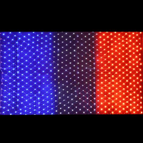 Guirlande LED Décorative Drapeau Français, Lampe à Bande à Basse Tension 24V avec Transformateur, Éclairage Coloré Haute Qualité pour Décoration Festive (1/5)
