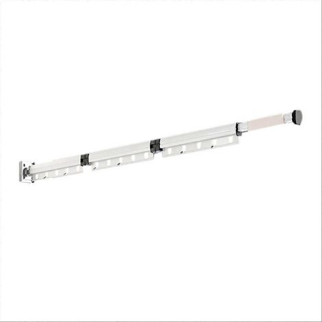 Wandmontierter, faltbarer und einziehbarer Kleiderständer, platzsparend, B (1/5)
