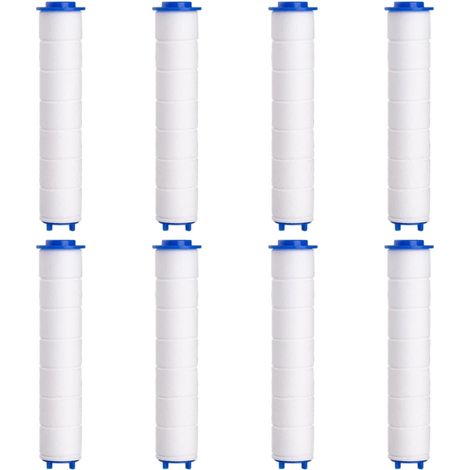 CCYKXAFiltre Duschkopffilter, 8 Stück herausnehmbare Anti-Kalk-PP-Baumwoll-Duschfilter für Duschköpfe (95 mm) (1/5)