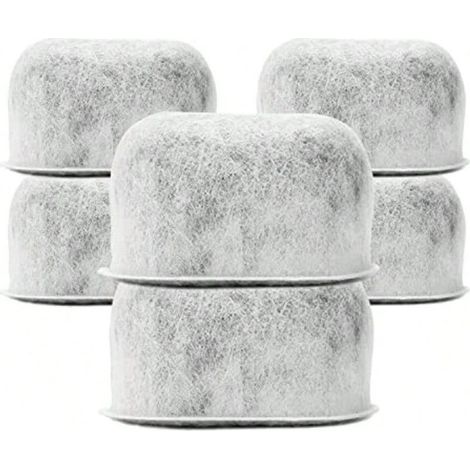 Lot de 6 filtres à eau de remplacement à charbon actif pour cafetières, cartouches compatibles, ajustement universel NON CUISINART, adaptés aux cafetières 2.0 et 1.0 (1/4)