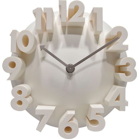 Horloge Murale - 24 Cm - Design 3D - Pour Salon Cuisine Bureau - 1 Piece (1/5)