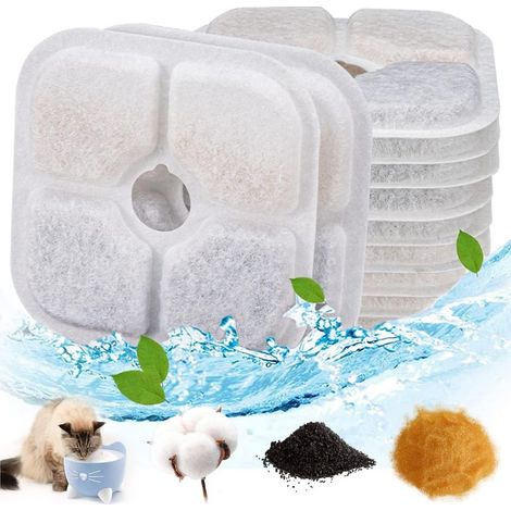 Filtre Fontaine Eau Chat Compatible Catit Pixi 43717 Lot de 12 Filtres pour Fontaine à Eau 2 5 L Animaux de Compagnie (1/5)