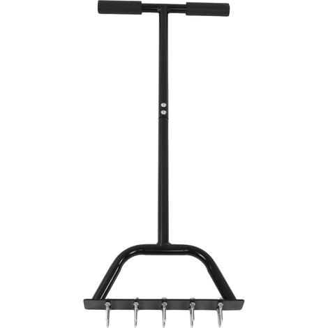 Aérateur de pelouse manuel en acier au carbone, puissant ameublissement du sol, pédale élargie et renforcée, outil de jardinage (1/5)
